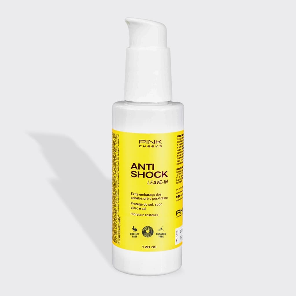Leave-in  Pre Treino Capilar AntiShock 120ml  PINK CHEEKS Original
