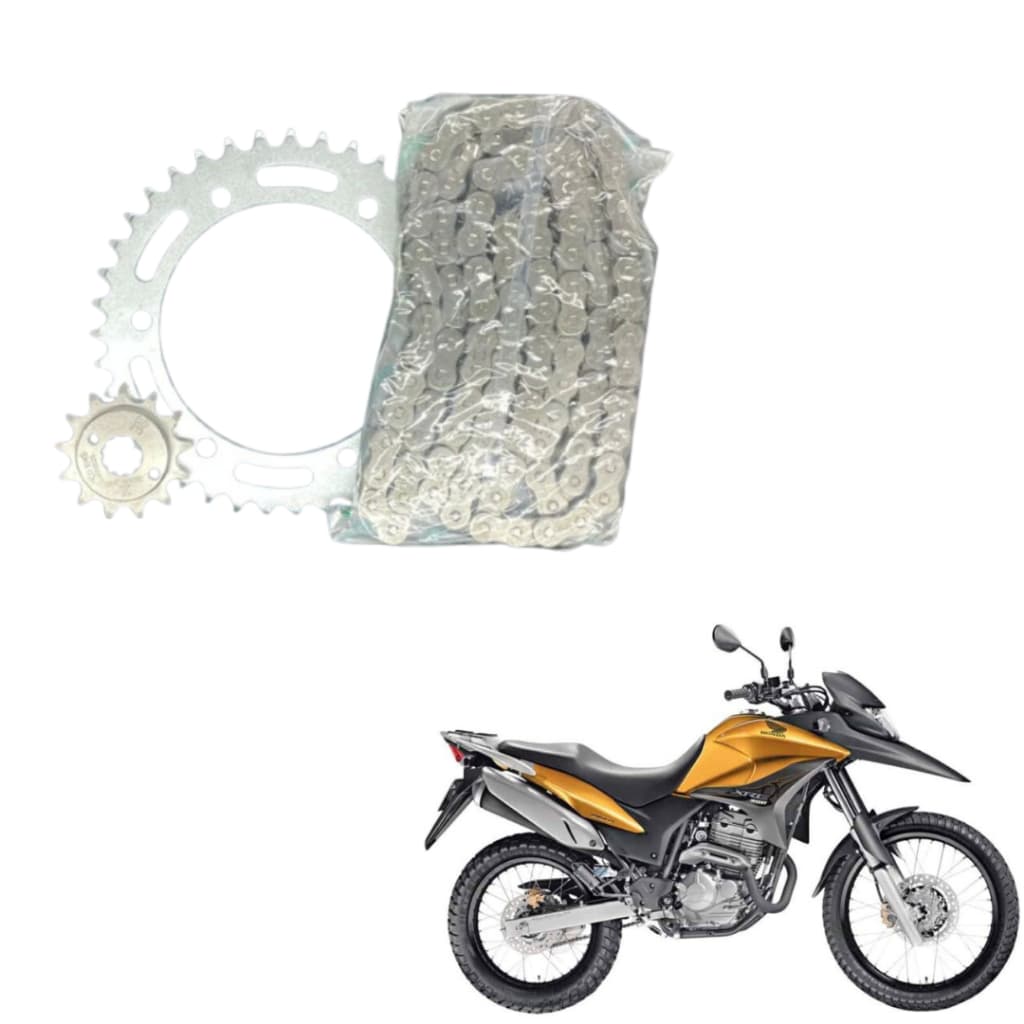Kit Relação Tração Transmissão Com Retentor Xre 300 2009 2010 2011 2012 2013 A 2025 MODELO ORIGINAL