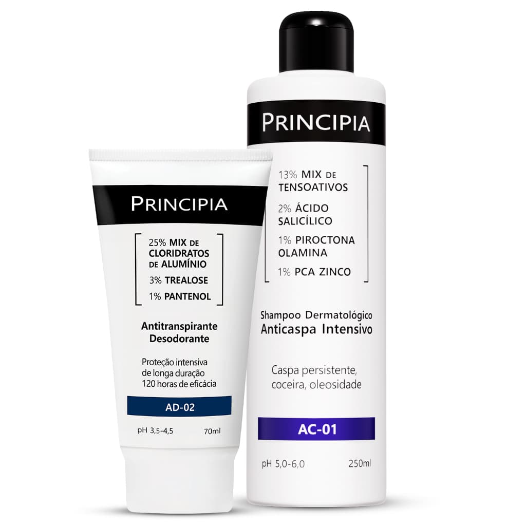Principia Kit Shampoo Anti Caspa + Antitranspirante AD-02