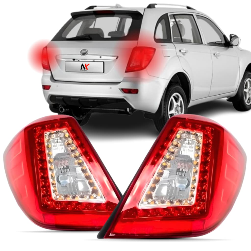 Par/Un Lanterna Traseira Lifan X60 2013 2014 2015 2016 Com LED
