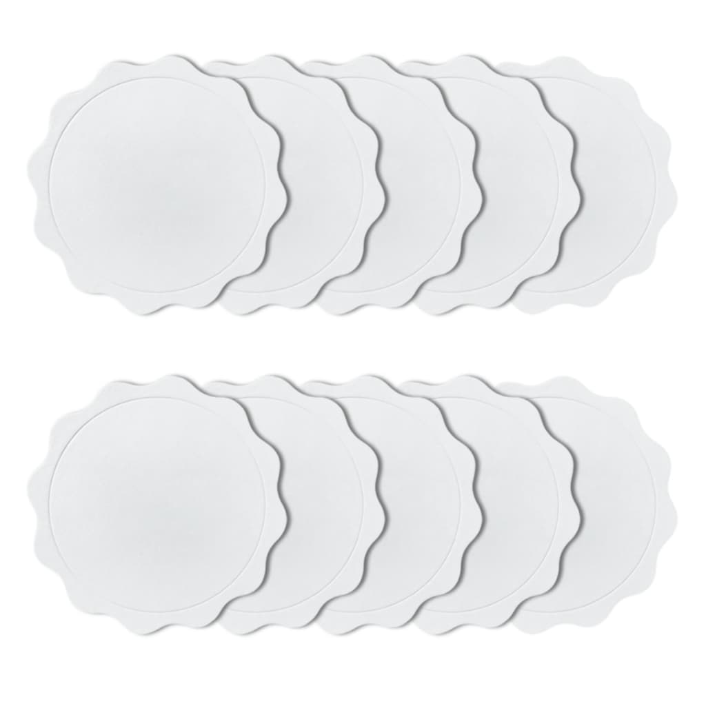 Base Laminada Para Bolo Cakeboard Ondulada Branco 21cm 10 Unidades