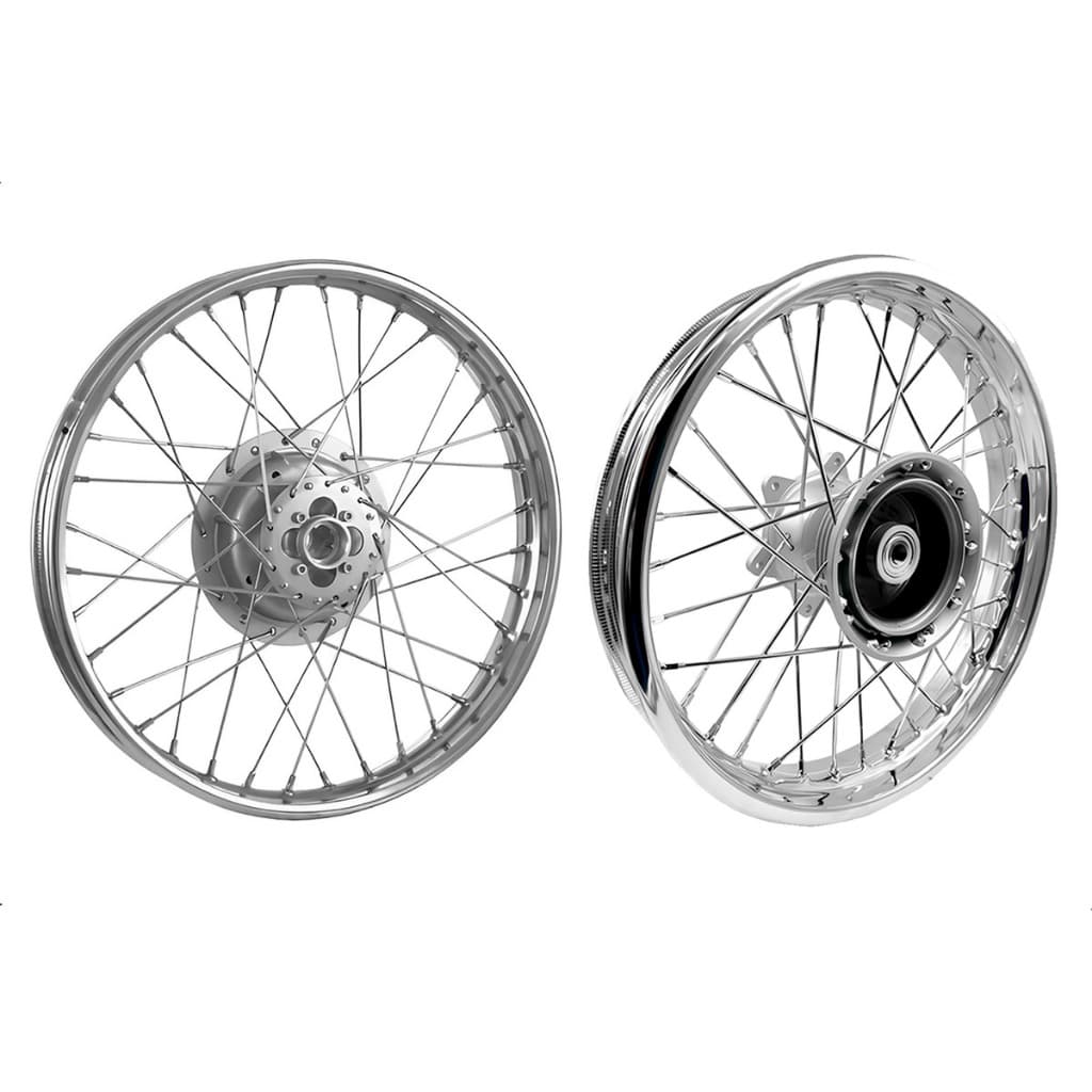 Jogo de Rodas Montada Alinhada Raio Cromado 4mm Honda NXR Bros 125 150 160