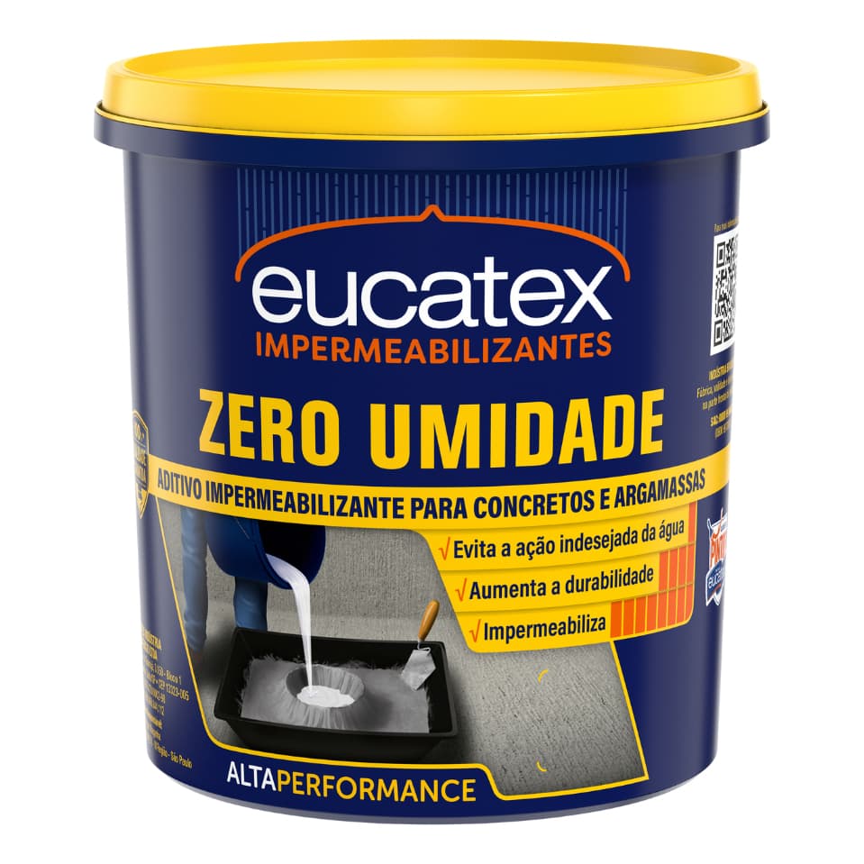 Aditivo Zero Umidade 1KG Impermeabiliza Concretos E Argamassa