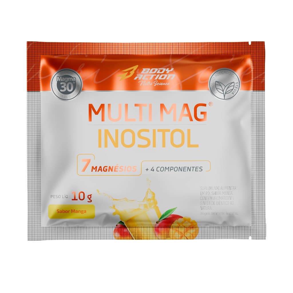 Multi Mag Inositol 7x Magnésios Sachê Dose Única 10g Bodyaction