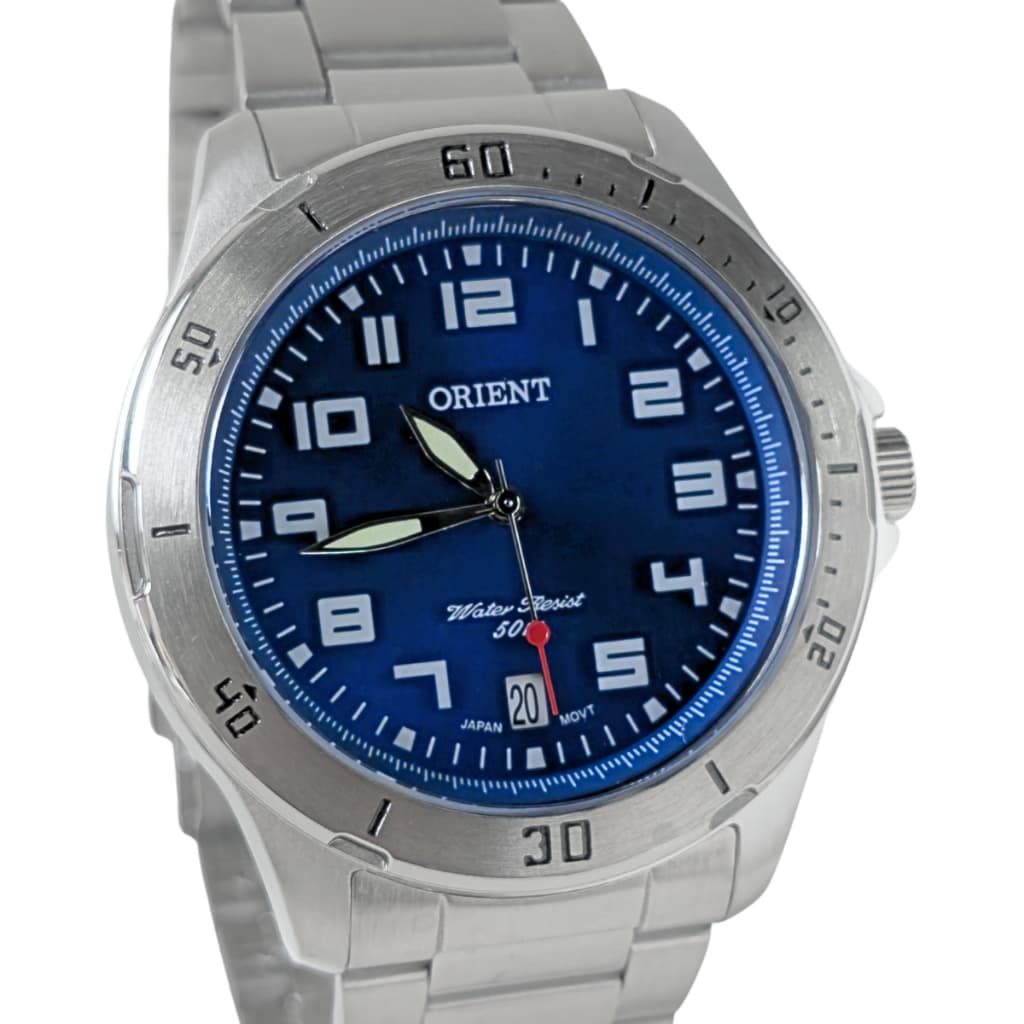 Relógio Orient Analógico Masculino Prateado MBSS1155A D2SX