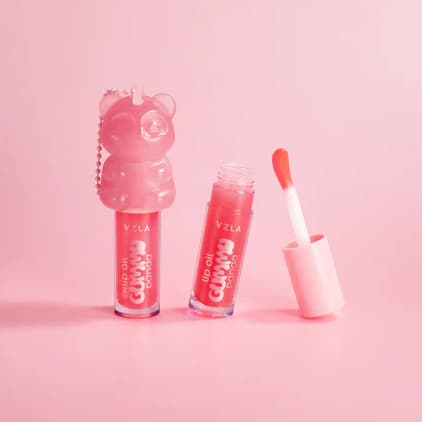 Lip Oil Vizzela Gummy Panda Óleo Labial Hidratante Confortável Brilho Vegano Original Vizzela