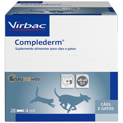 Virbac Complederm Suplemento para Cães e Gatos - 4ml
