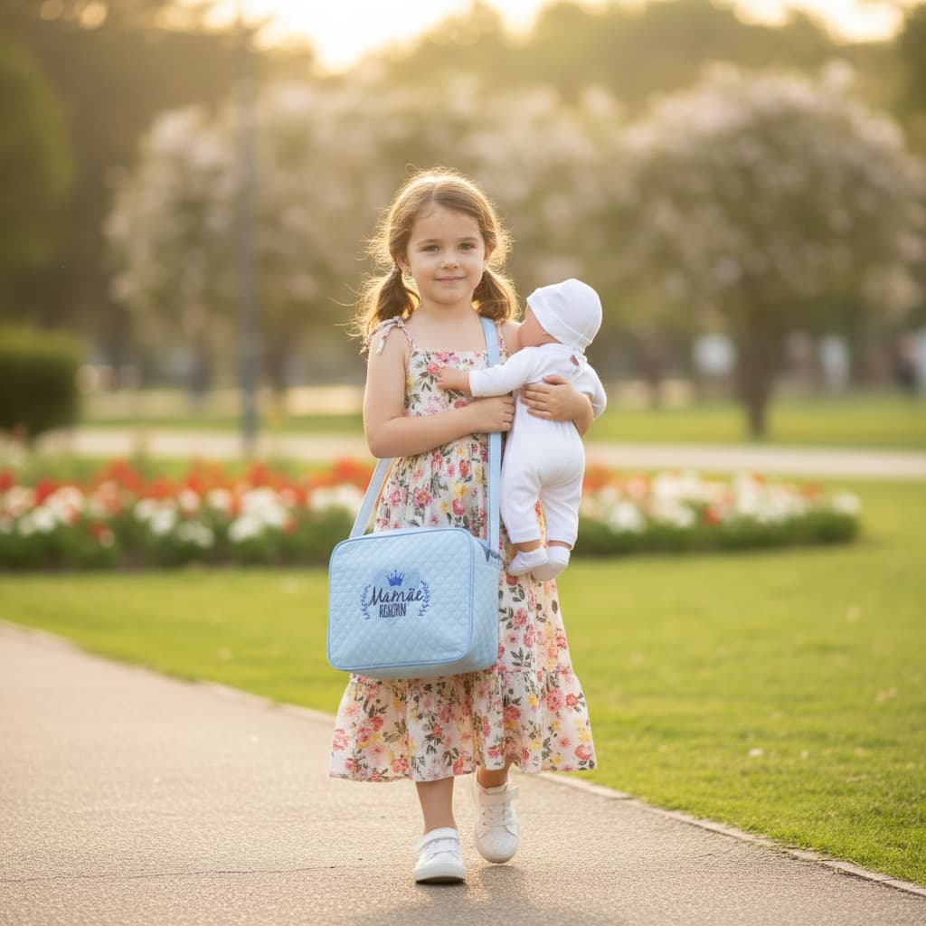 Bolsa De Boneca Bebe Reborn Luxo Rosa Azul Matelassê Original Mamãe Reborn