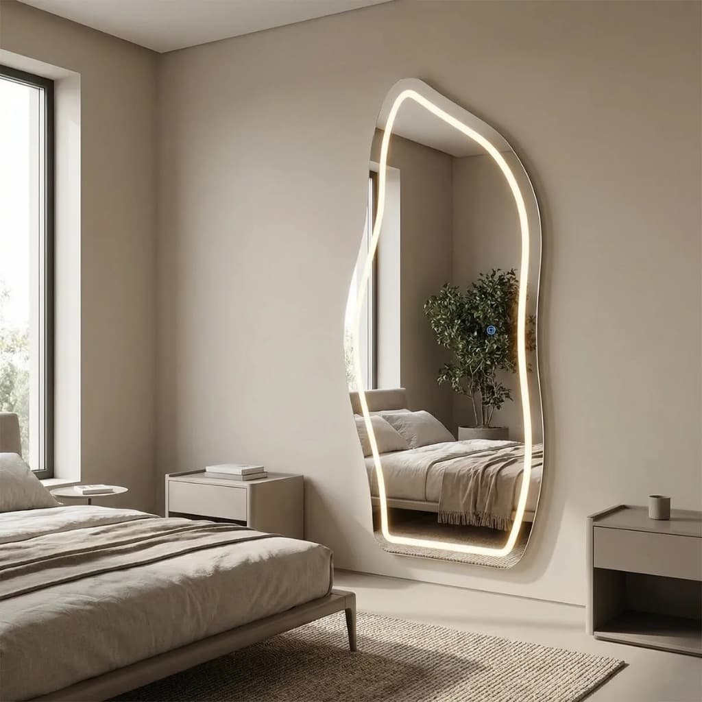 Espelho Lopazzi Orgânico Magnus 170x70 Grande LED 3 Cores Premium
