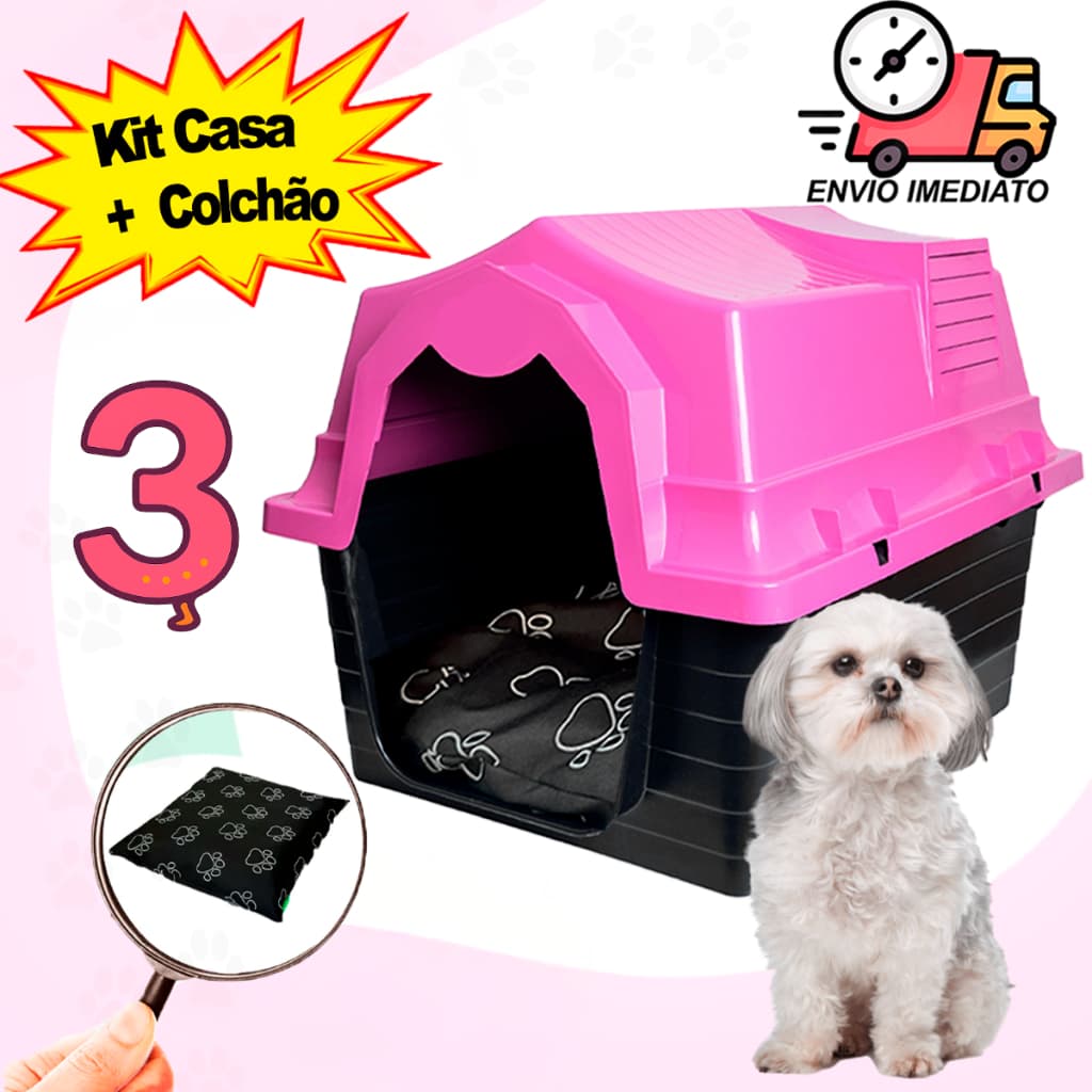 Casinha De Cachorro N3 Sob Medida Casinha cachorro Para Cachorro Pet Pequeno