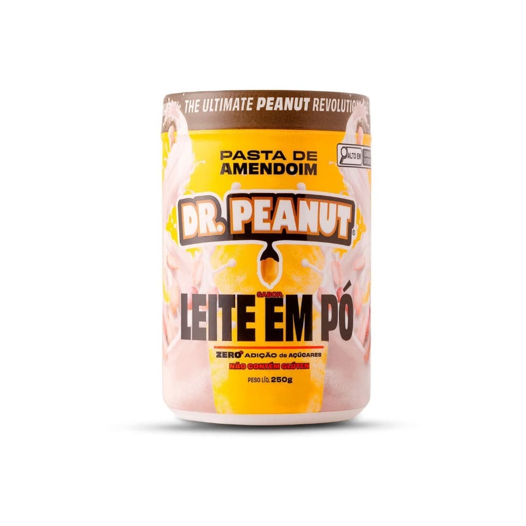 Pasta De Amendoim Dr. Peanut  Leite Em Pó 250g