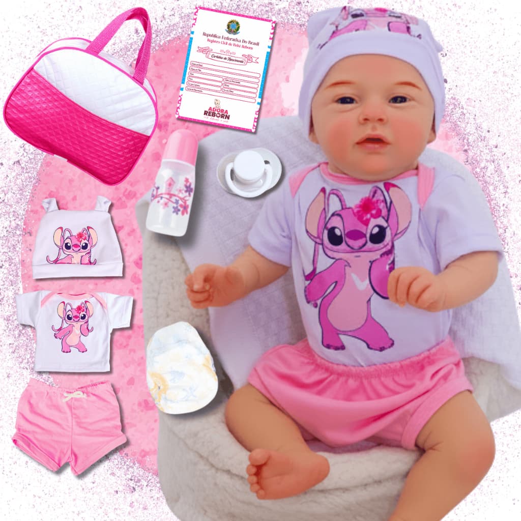 Bebê Reborn Boneca Realista Menina Mary Angel Silicone Pode Dar Banho Original Envio Imediato