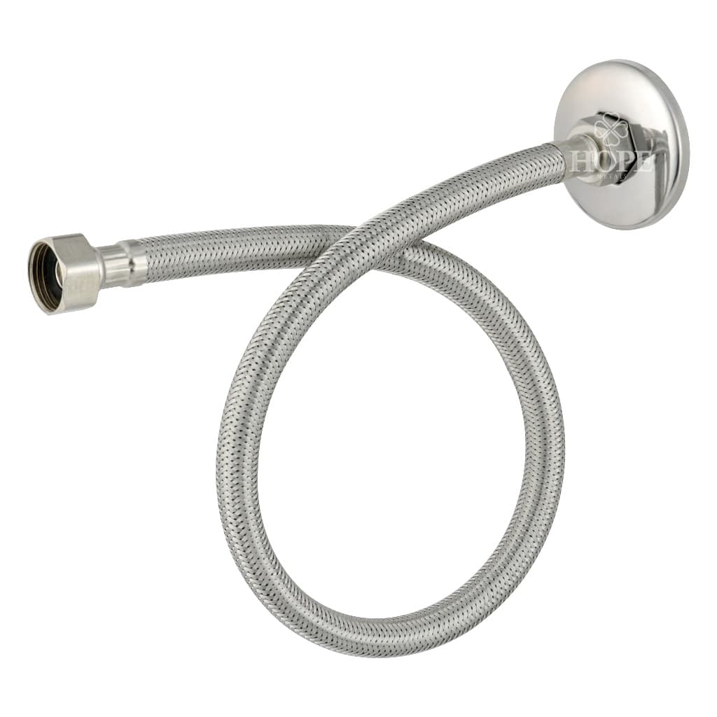 Engate Flexível Trançado Aço Inox 40cm Para Torneira Água Quente Fria 1/2 Banheiro Cozinha
