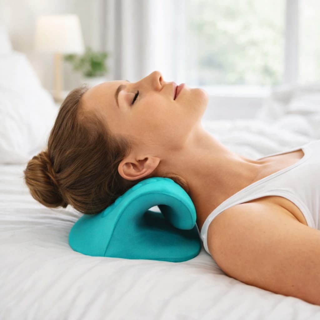 Massageador E Alongador Cervical Para O Pescoço