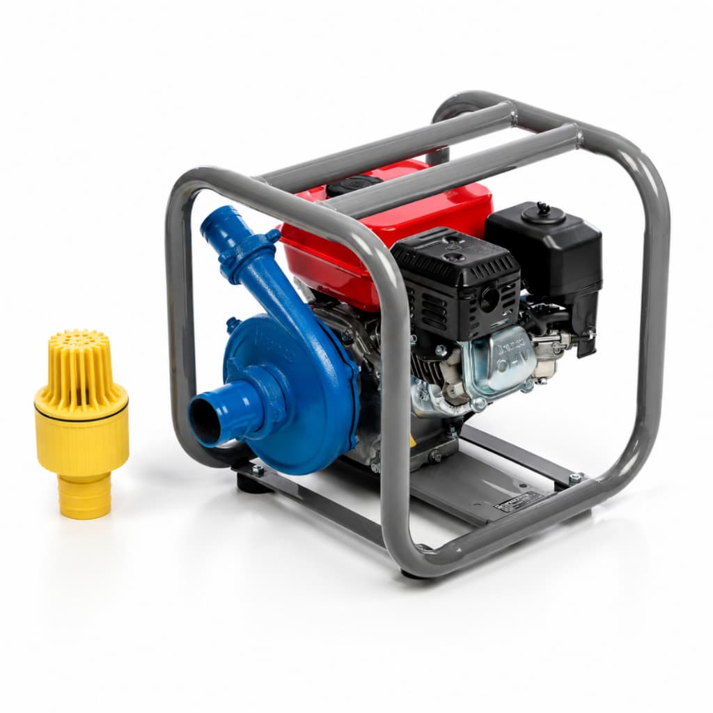 Motobomba Centrífuga a Gasolina 6,5cv Vazão 36m³ Altura 56MCA Branco B4T-716 Partida Manual
