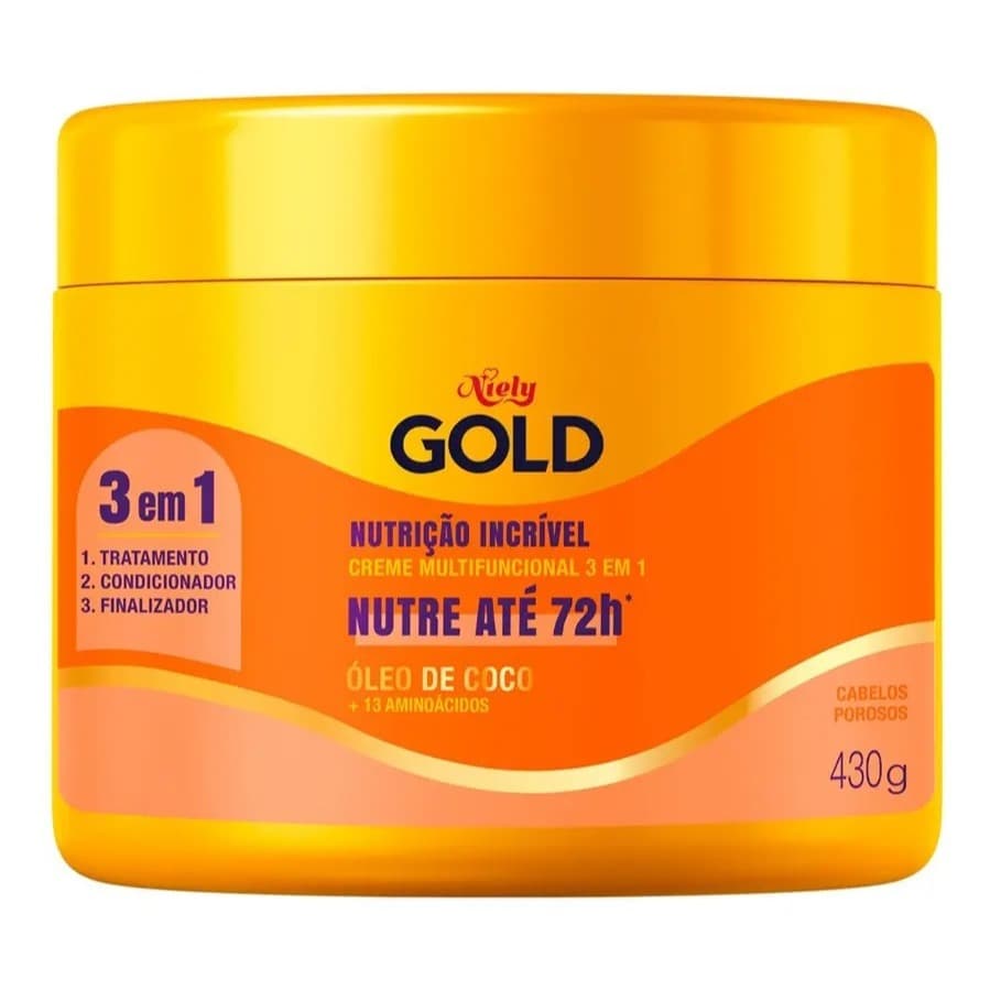 Creme de Tratamento Mascara Niely Gold Nutri Poder 430g
