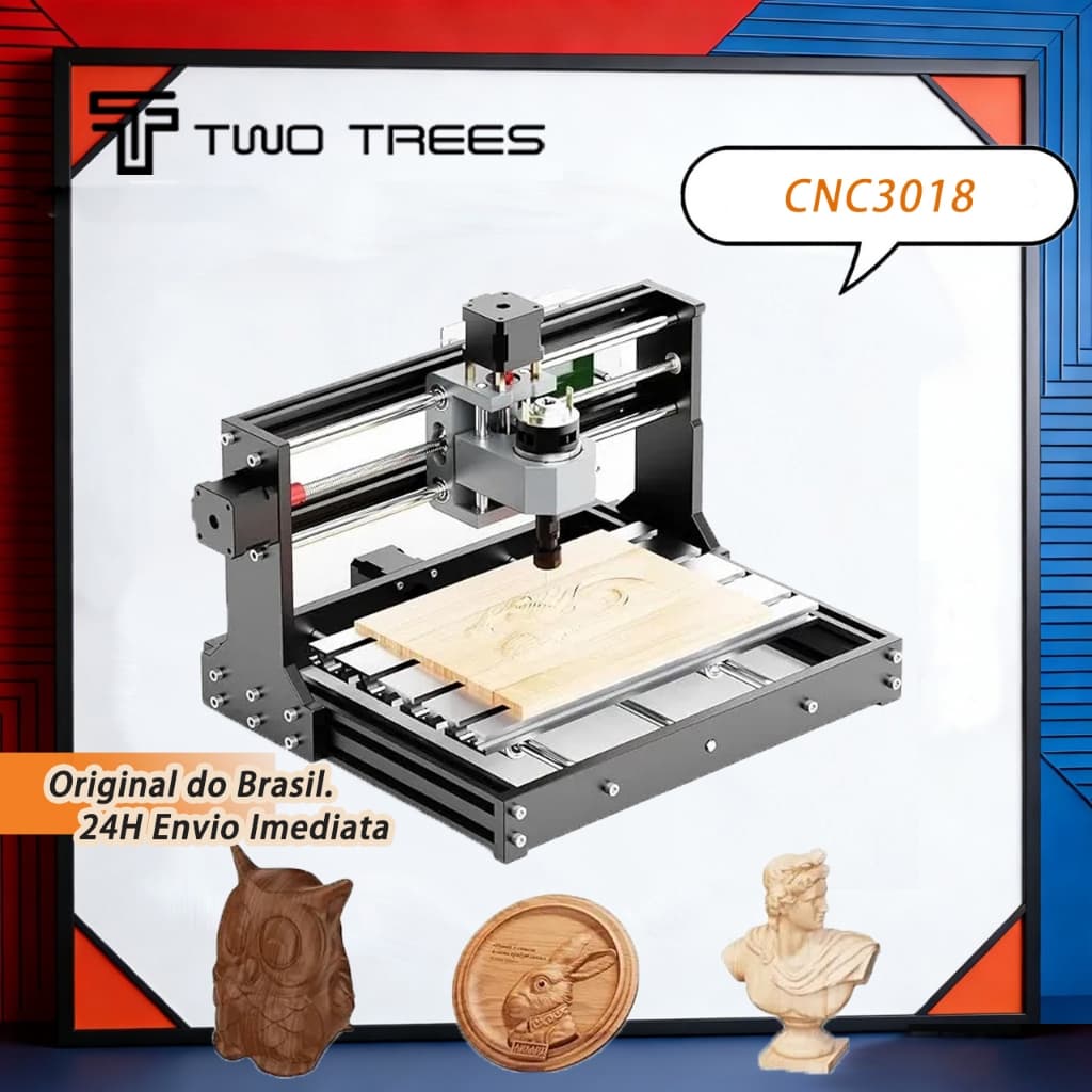 TWOTREES | TTC3018 Cnc Router Machine Roteador 3 Eixos Pvc Pcb 127/220v