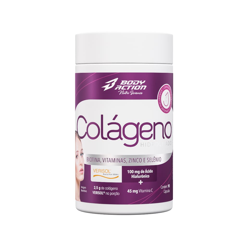 Colágeno Hidrolisado Verisol 90 Cápsulas Bodyaction