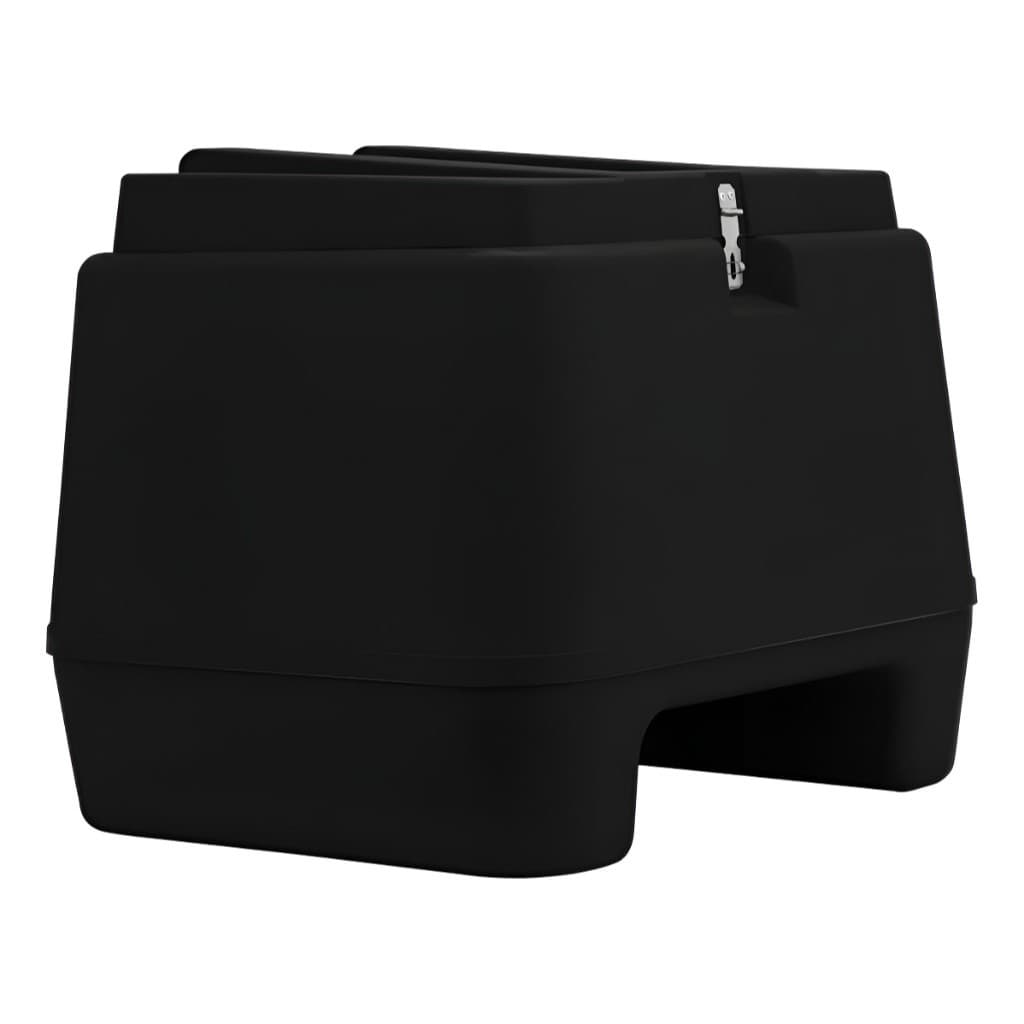 Baú 80 Litros Bauleto Moto Universal Pro Tork Delivery Preto e Branco