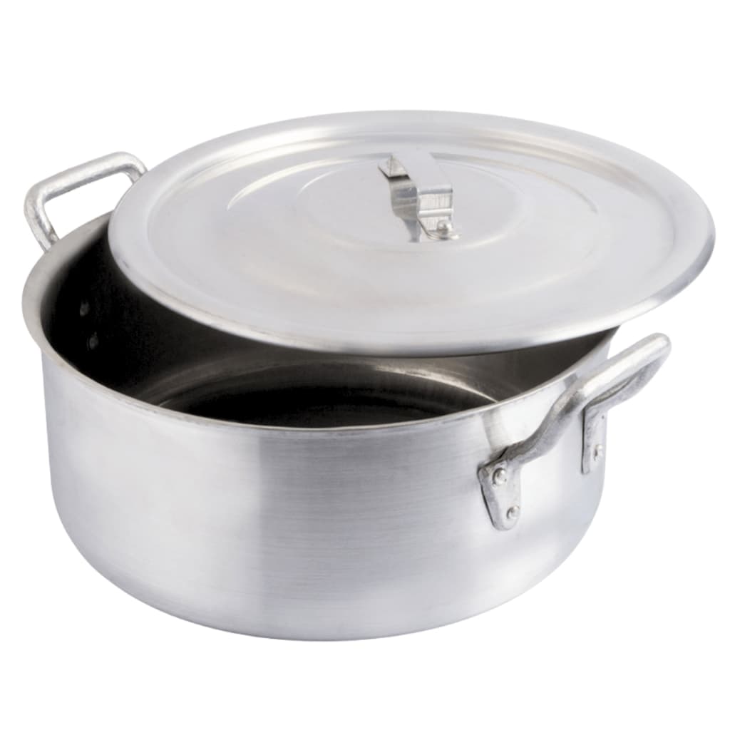 Panela Caçarola Aluminio Polido Profissional 36Cm 17L Nacional