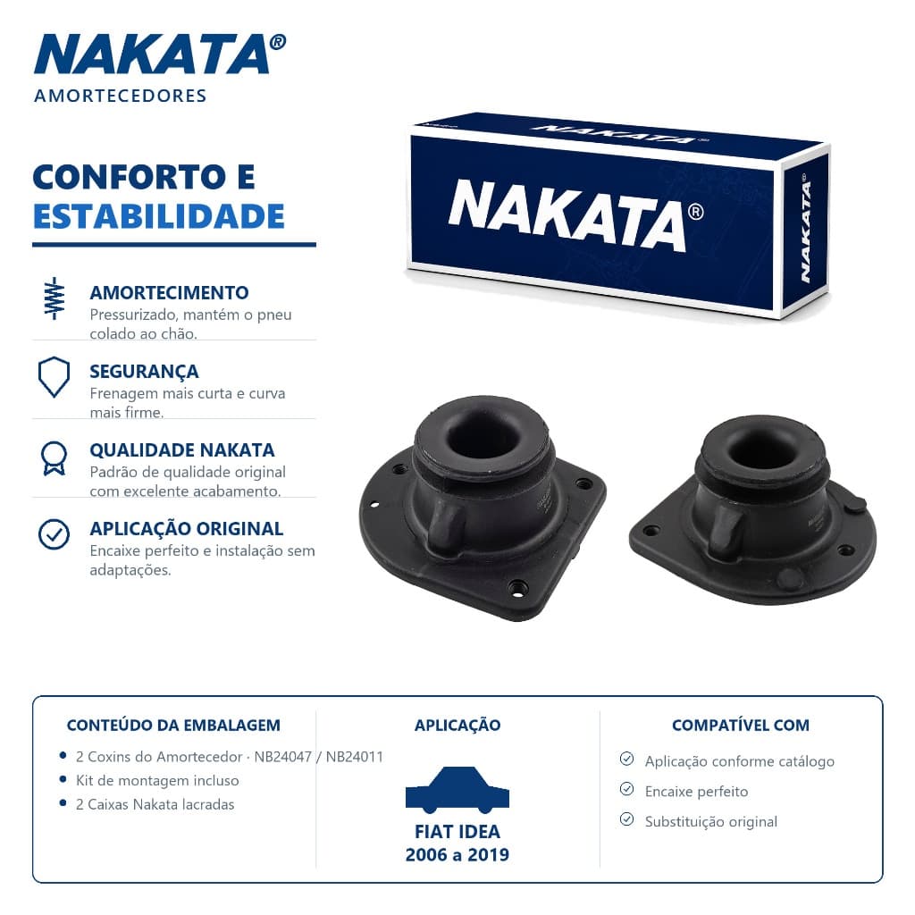 Par Coxim Dianteiro Fiat Idea 2006 ate 2019 Original Nakata