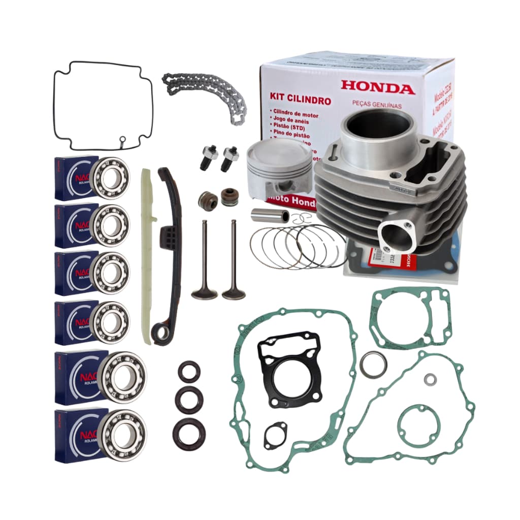 Kit Motor Titan 160 Fan Bros 160 Rolamento Juntas Ret
