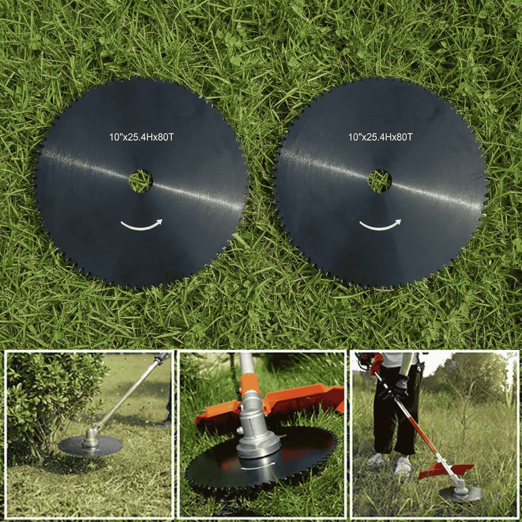 Lâmina Disco Serra 80 Dentes Roçadeira Stihl FS160 / FS220 / FS280 / FS290 / Kit com 2 Unidades