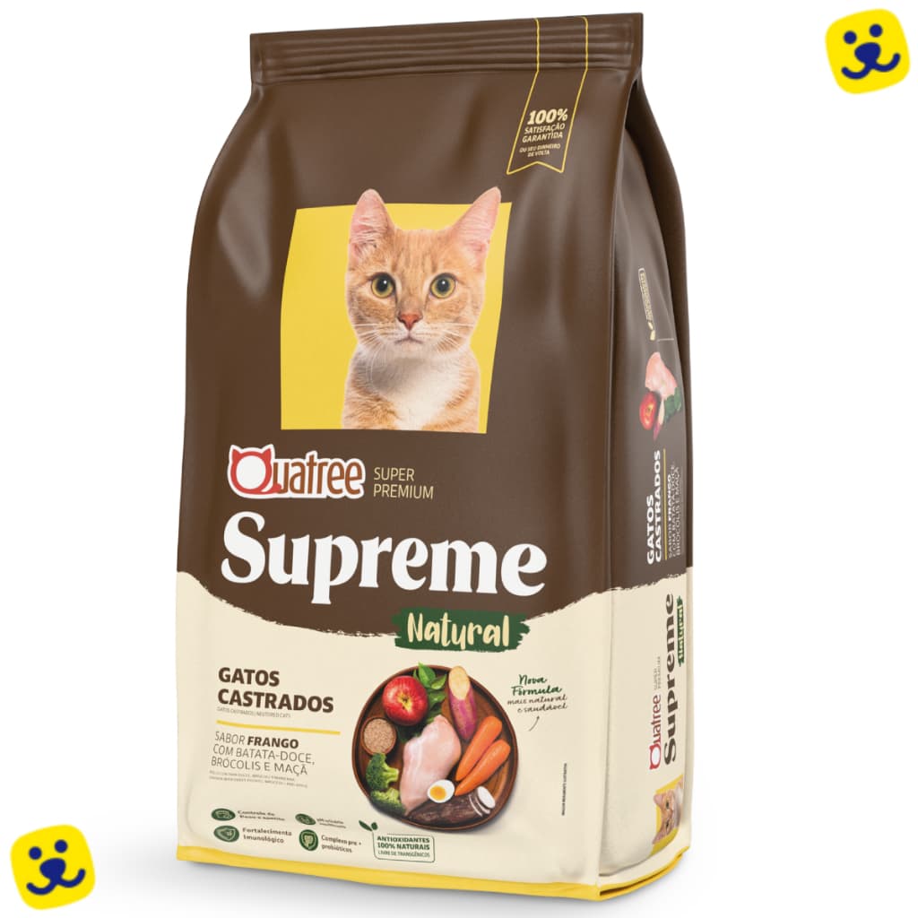 Ração Gato Castrado Ração Quatree Gatos Castrados 10kg Ração para Gatos Castrados 10kg Frango