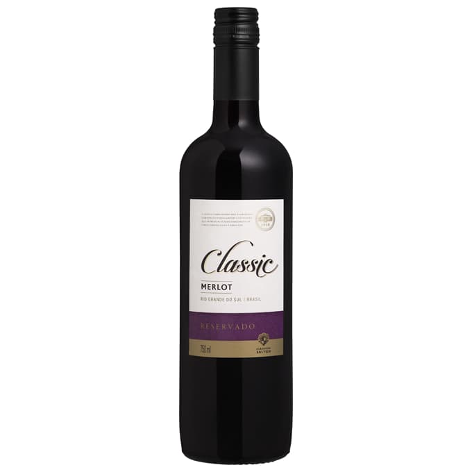 VINHO TINTO SALTON CLASSIC MERLOT 750ML