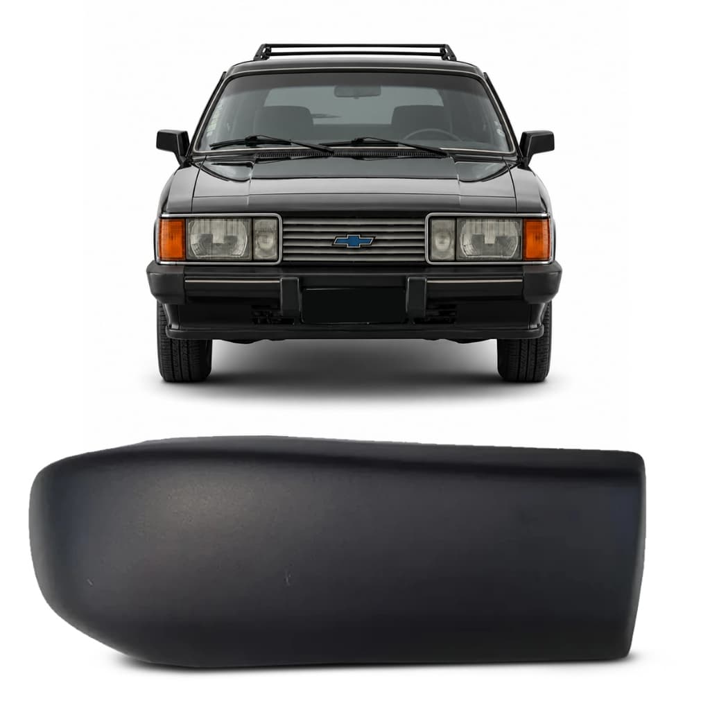 Polaina Parachoque Opala Caravan 85 A 90 Preto Ponteira Dianteira