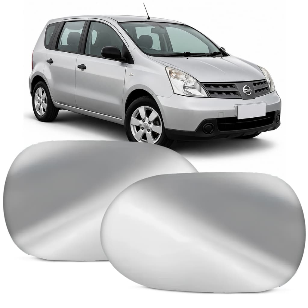 Lente Retrovisor Livina 2009 a 2014 Espelho Convexo Metalizado