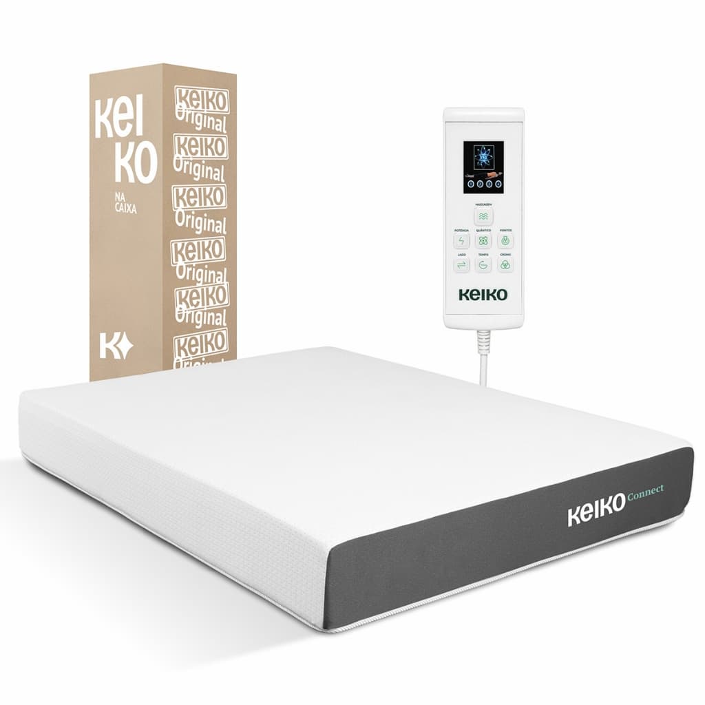 Colchão Casal D45 Connect Molas Ensacadas Massageador 25x138x188 Keiko