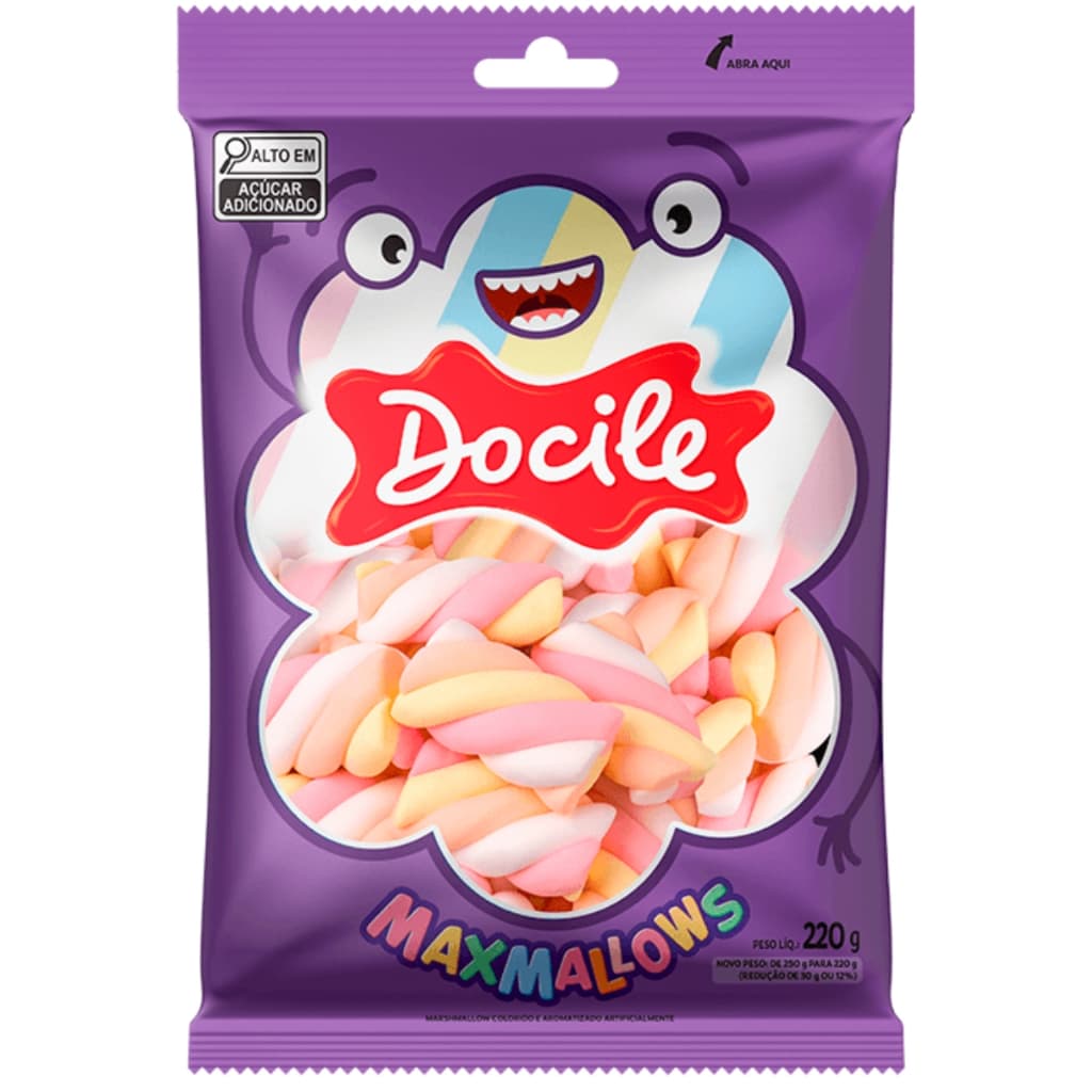 Marshmallow Twist Color 2 Morango 220g Docile