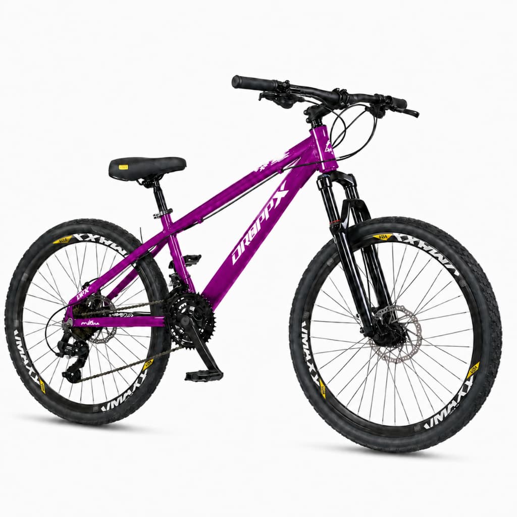 Bicicleta Aro 26 Dropp x PRO Freeride 21 Vel Freio A Disco Tipo Vikingx Grau Wheeling Vmaxx Cores