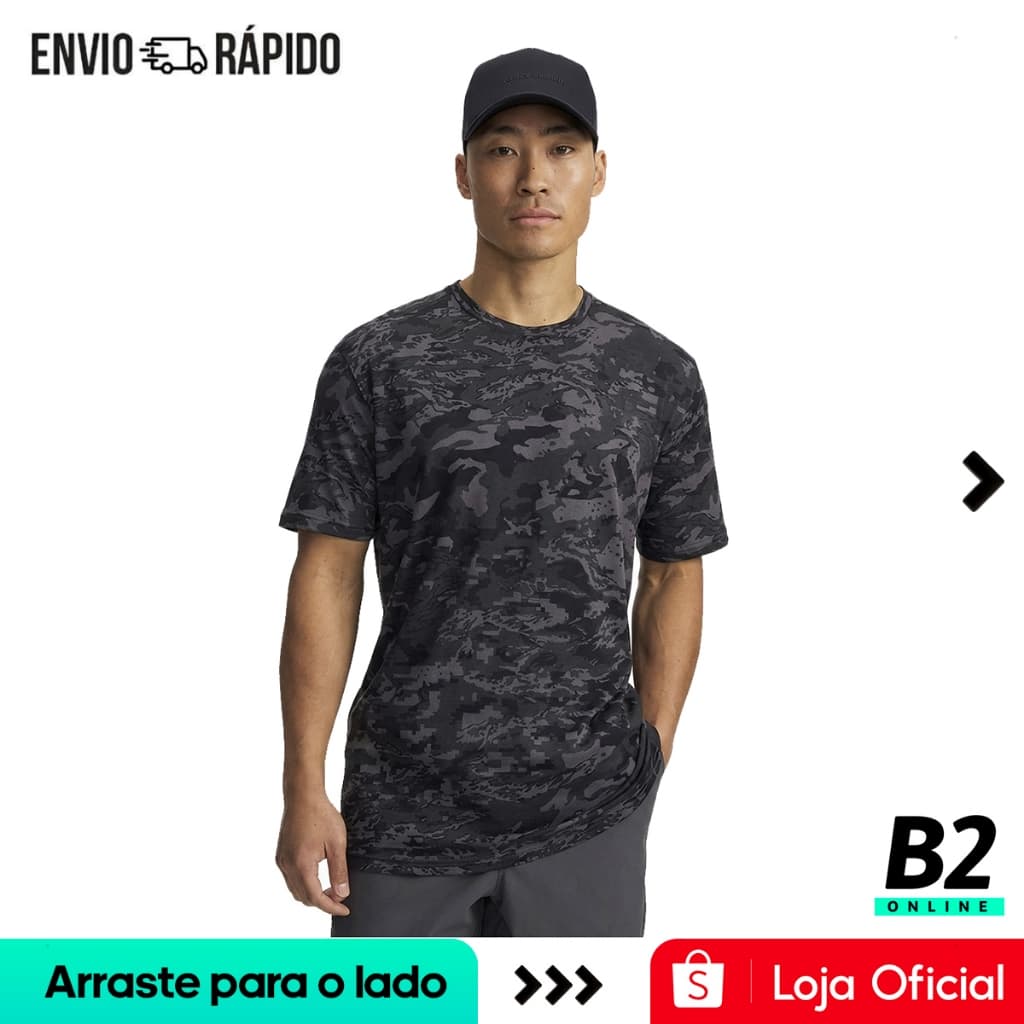 Camiseta Under Armour ABC Camo SportStyle Masculina Original com Nota Fiscal e Garantia