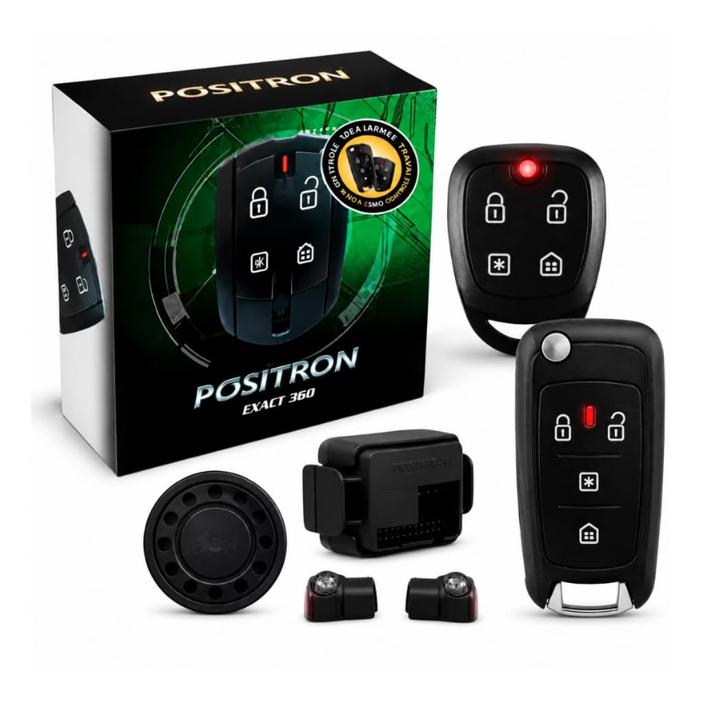 Alarme Automotivo Positron Exact Ex360 Blade + Chave Canivete Px80