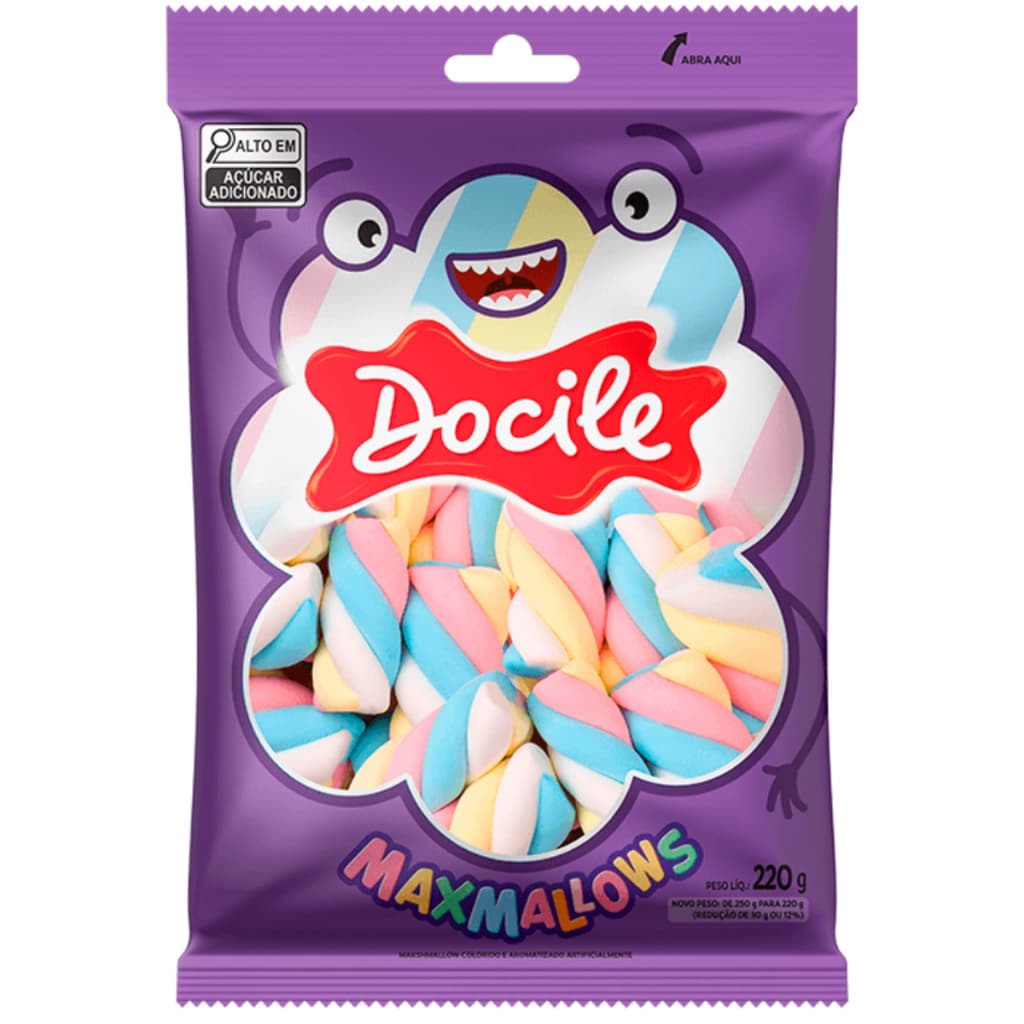 Marshmallow Twist Color 1 Azul Branco Amarelo Rosa 220g Docile