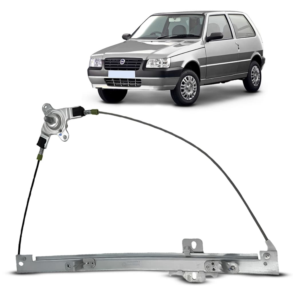 Máquina Vidro Manual Dianteiro Uno 2 Portas 84 a 2010