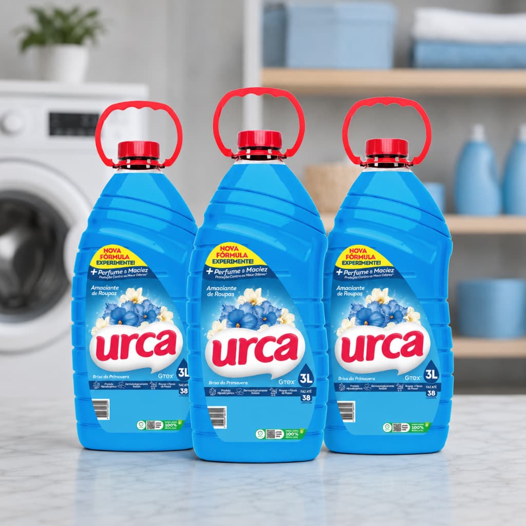 Kit 3 Amaciantes Diluídos Urca Brisa da Primavera - 3l