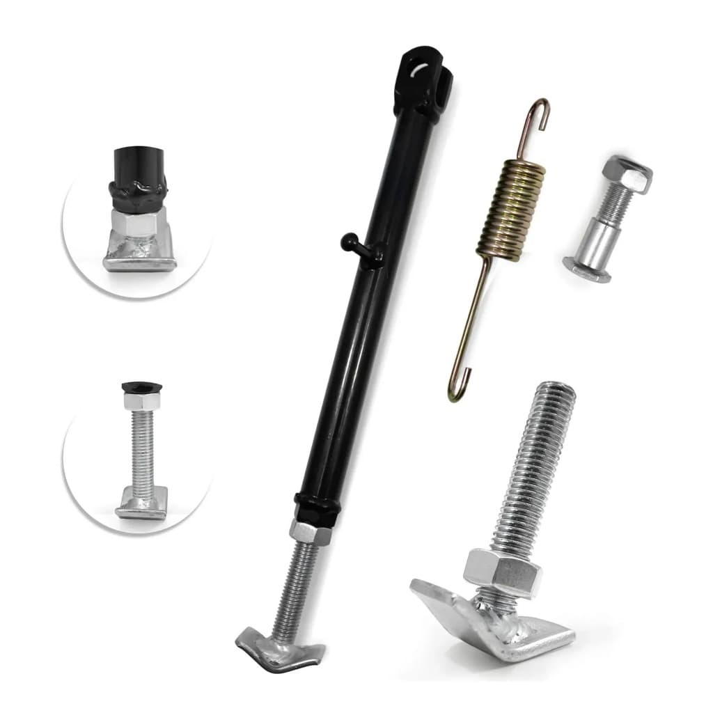 Cavalete Lateral Bros Xtz  Crf Completo Mola e Parafuso C/ Regulagem
