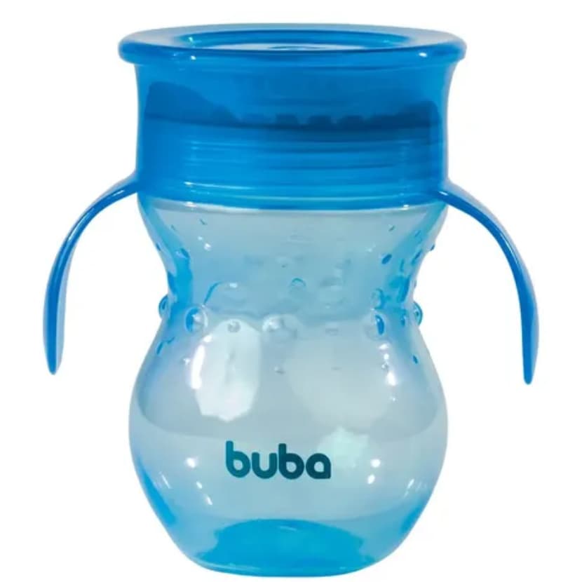 Copo Buba 360 Antivazamento Com Alça Treinamento Infantil 270ml
