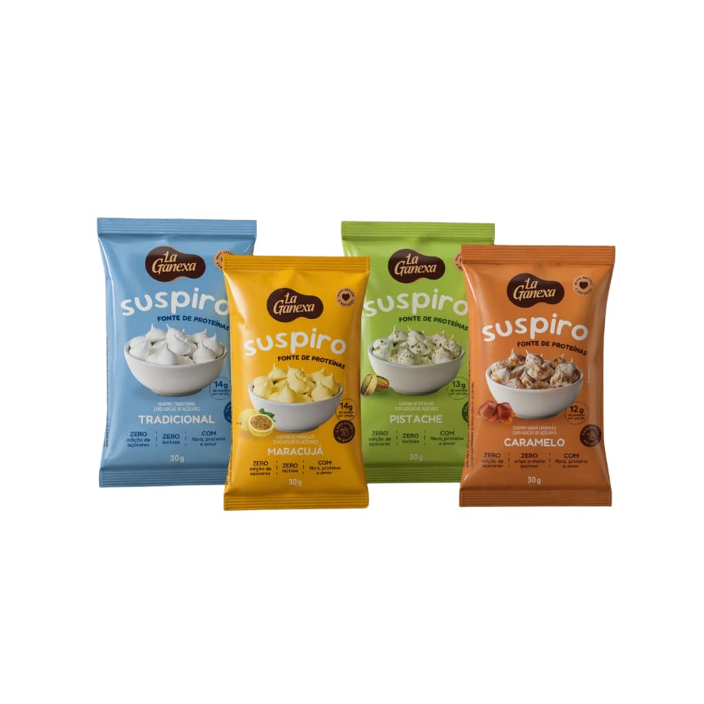 Kit 3x Suspiro Proteico 30g - La Ganexa