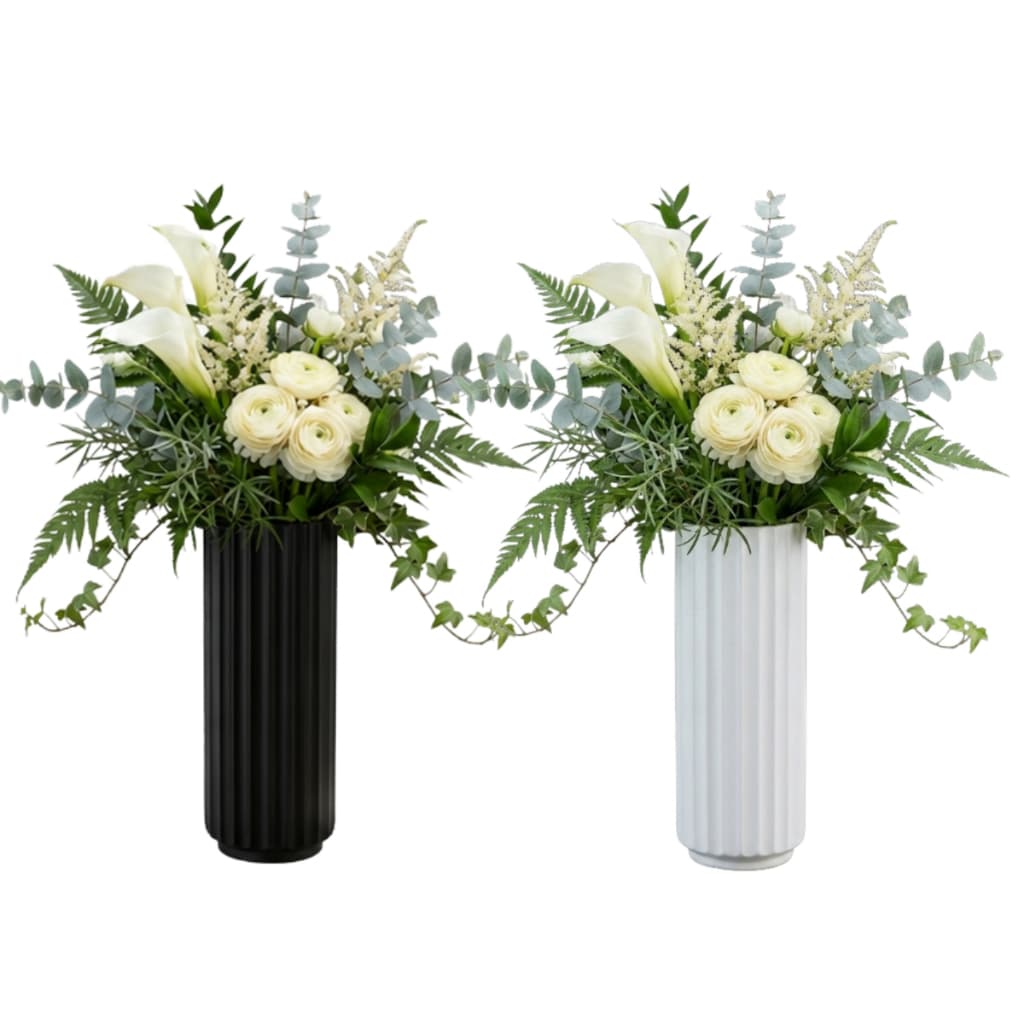 Vaso de Planta Decorativo Moderno Texturizado Minimalista 40cm Castela