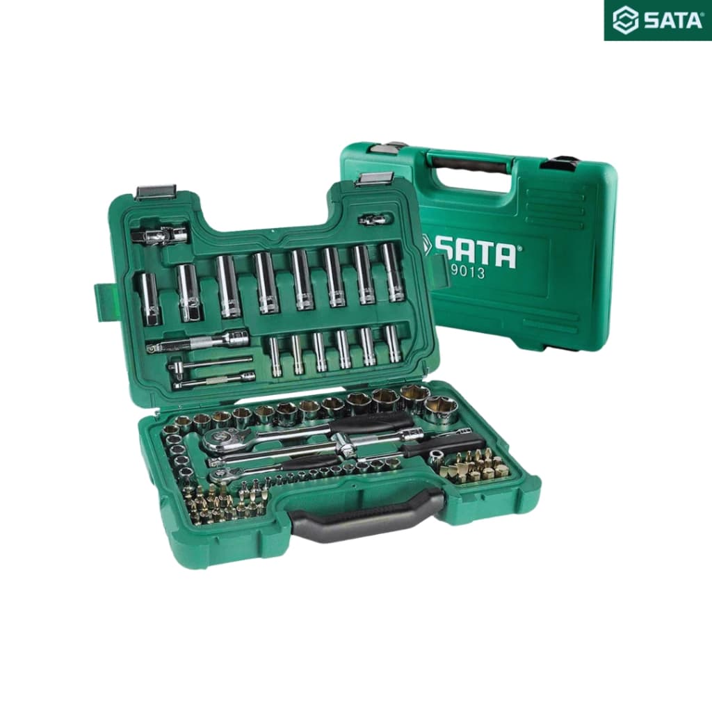 Jogo Soquete Sextavado 1/4" 1/2" de 1/4" e 1/2" com 88 Peças ST09013SJ SATA
