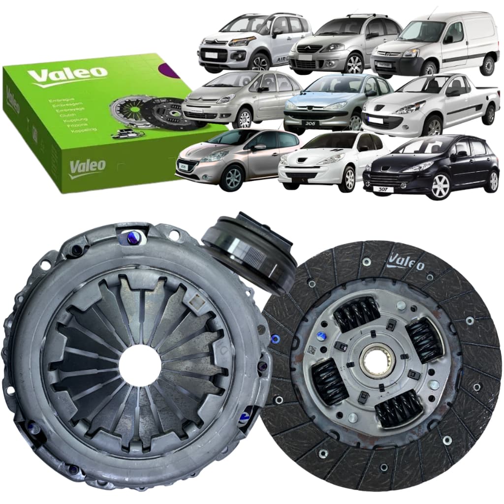 Kit Embreagem + Rolamento Valeo Aircross C3 C4 Xsara Picasso 207 307 Motor 1.4 e 1.6