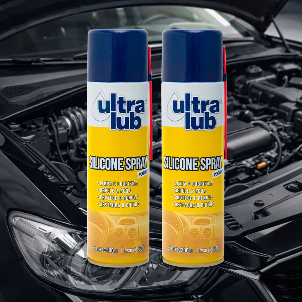 Spray Lubrificante Ultralub Silicone Lubrificante  Carros Painéis Lubrificante Fechaduras 300ml