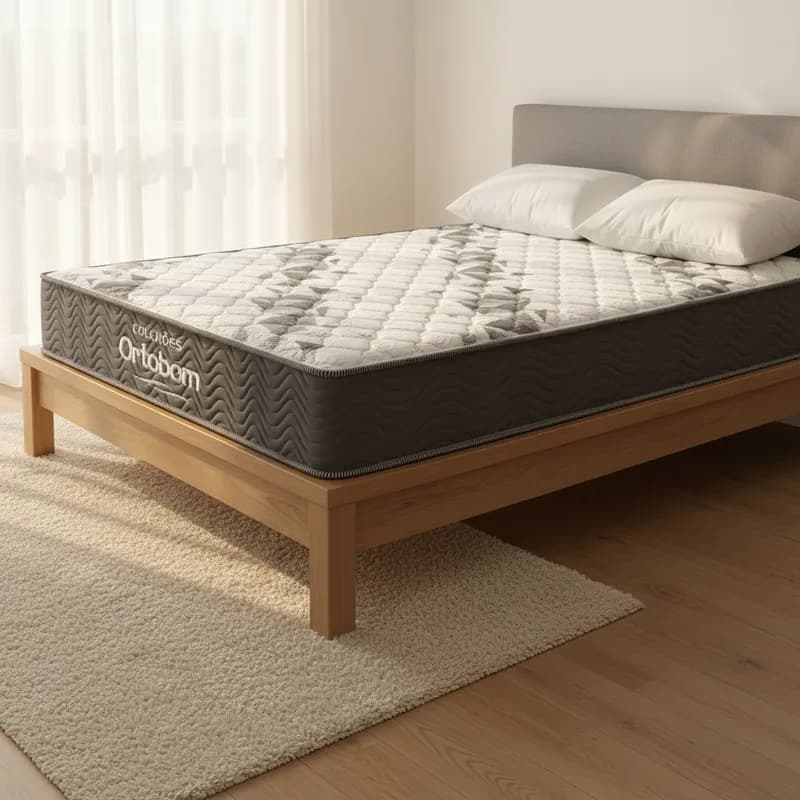 Colchão Espuma D33 One Face Ortobom Airtech 100 Solteiro 88cm