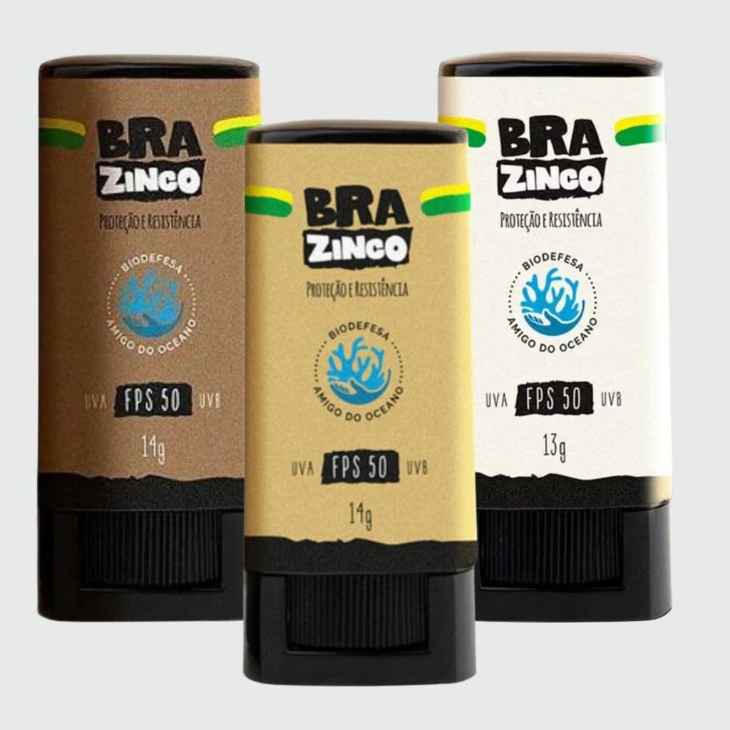 Protetor Solar Brazinco Fps 50 UV Bege Médio - Bege Escuro - Incolor