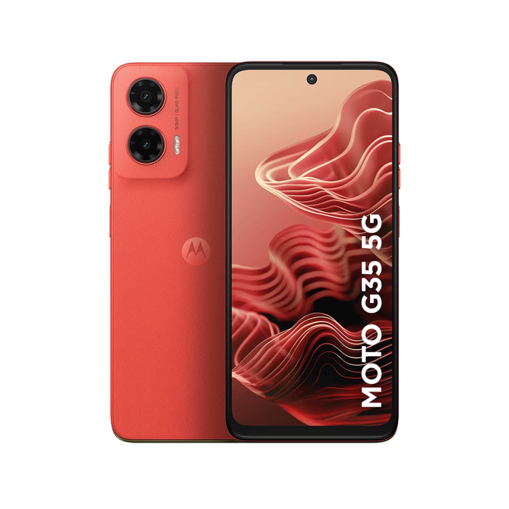 Smartphone Motorola Moto G35 256GB, 5G, 12GB RAM Boost*, Câmera 50MP AI NFC, Tela 6.7" - Coral