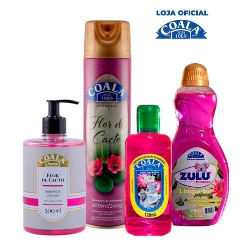 Kit Casa Limpa Coala/Zulu Perfumes - Flor de Cacto